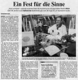 Rheinische Post vom 15.05.2006 .                                                                                      Kunst und Küche